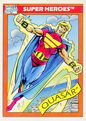 Marvel Universe 1990 - 015 - Quasar Vintage Trading Card Singles Impel   