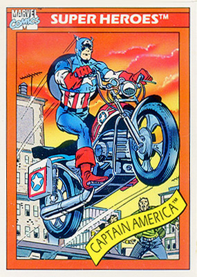Marvel Universe 1990 - 031 - Captain America Vintage Trading Card Singles Impel