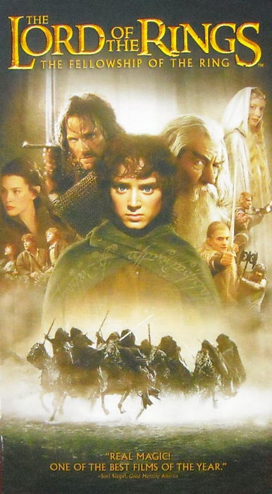 Lord of the Rings: The Fellowship of the Ring - VHS Media Heroic Goods and Games   