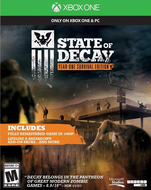 State of Decay - Year One Survival Edition - Xbox One - Complete Video Games Microsoft   