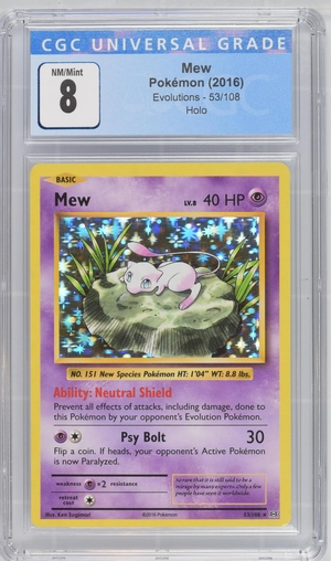 Pokemon - Mewtwo - Evolutions 2016 - CGC 8.0 Heroic Goods and Games Pokemon - Mewtwo - Evolutions 2016 - CGC 8.0 Heroic Goods and Games
