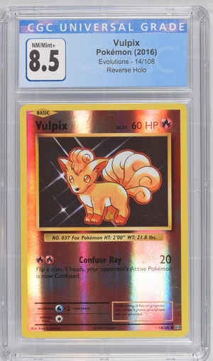 2016 vulpix pokemon card value Pokemon - Vulpix - Evolutions 2016 Reverse Holo