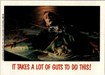 Fright Flicks 1988 - 64 - Aliens - It Takes a Lot of Guts To Do This! Vintage Trading Card Singles Topps