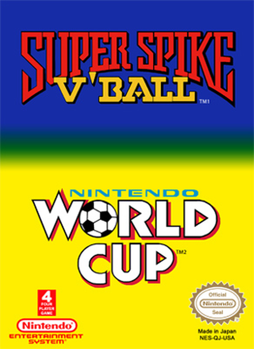 Super Spike V-Ball/World Cup - NES - Loose Video Games Nintendo   