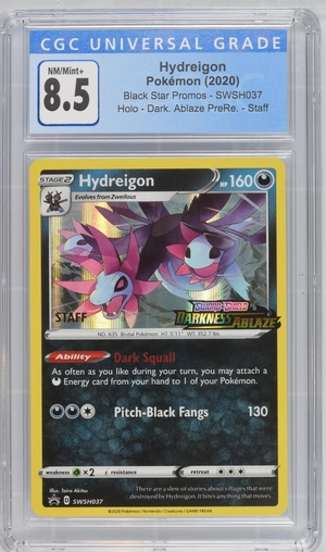 Pokemon - Hydreigon - Darkness Ablaze 2020 Prerelease Staff Promo