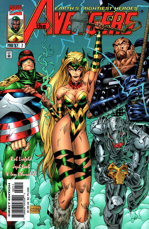 Avengers, Vol. 2 - #07 - Sticker Damage Comics Marvel   