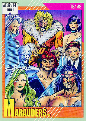 Marvel Universe 1991 - 158 - Marauders Vintage Trading Card Singles Impel   