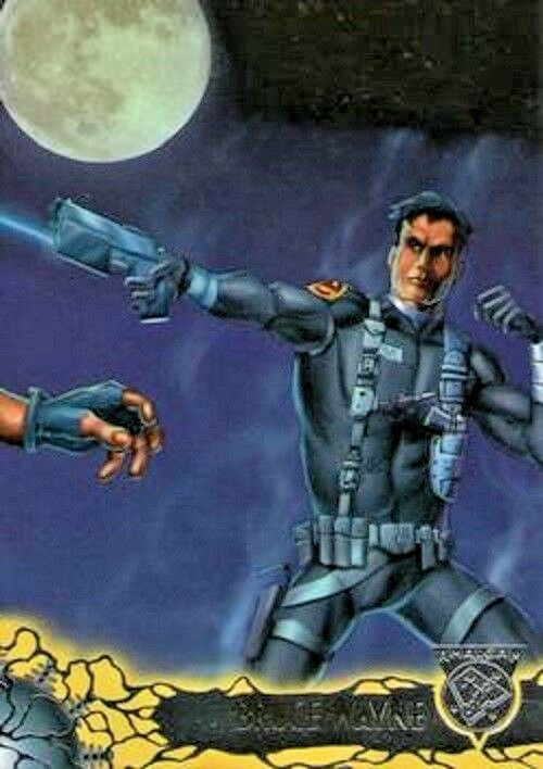 Marvel DC Amalgam 1996 - 74 - Bruce Wayne Versus Nuke Vintage Trading Card Singles Skybox