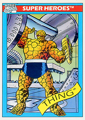 Marvel Universe 1990 - 006 - Thing Vintage Trading Card Singles Impel   
