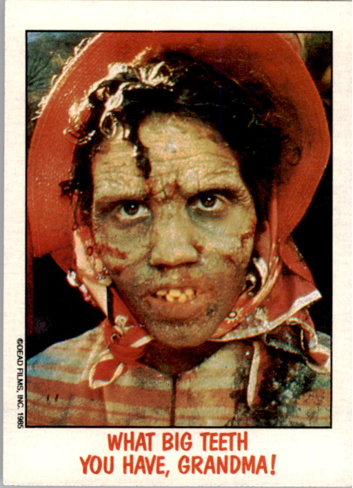 Fright Flicks 1988 - 69 - Day of the Dead - What Big Teeth You Have, Grandma! Vintage Trading Card Singles Topps   