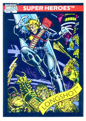 Marvel Universe 1990 - 045 - Longshot Vintage Trading Card Singles Impel   
