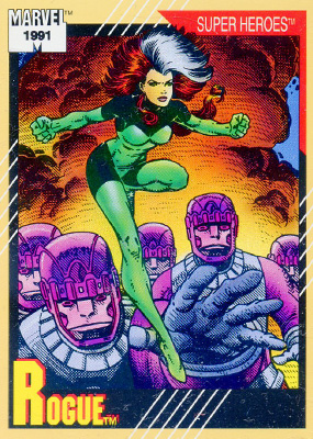 Marvel Universe 1991 - 042 - Rgoue Vintage Trading Card Singles Impel   