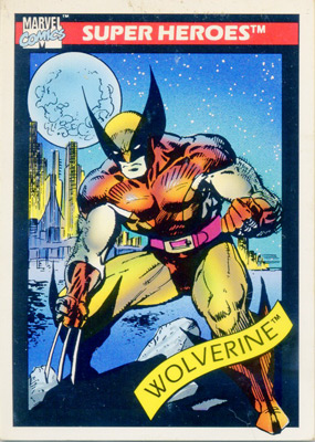 Marvel Universe 1990 - 010 - Wolverine Vintage Trading Card Singles Impel   