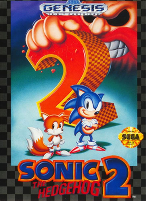 Sonic The Hedgehog 2 - Genesis - in Case Video Games Sega   