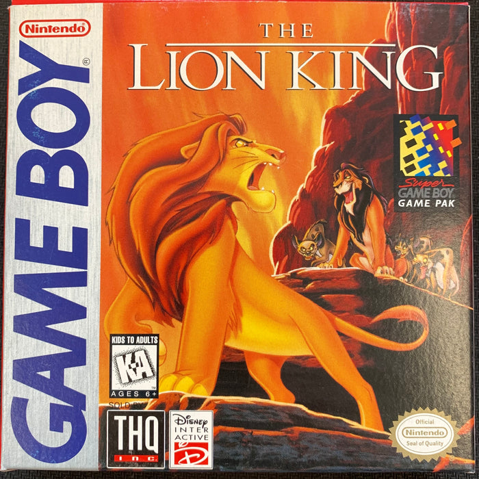 Lion King - Game Boy - Complete Video Games Nintendo   