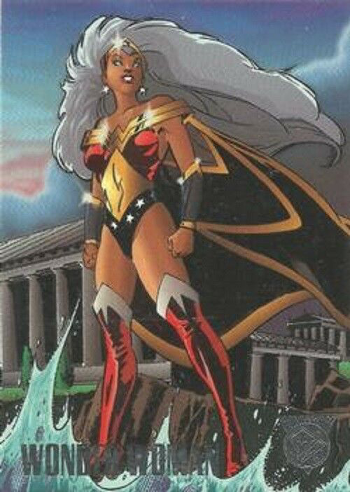 Marvel DC Amalgam 1996 - 09 - Wonder Woman Vintage Trading Card Singles Skybox   