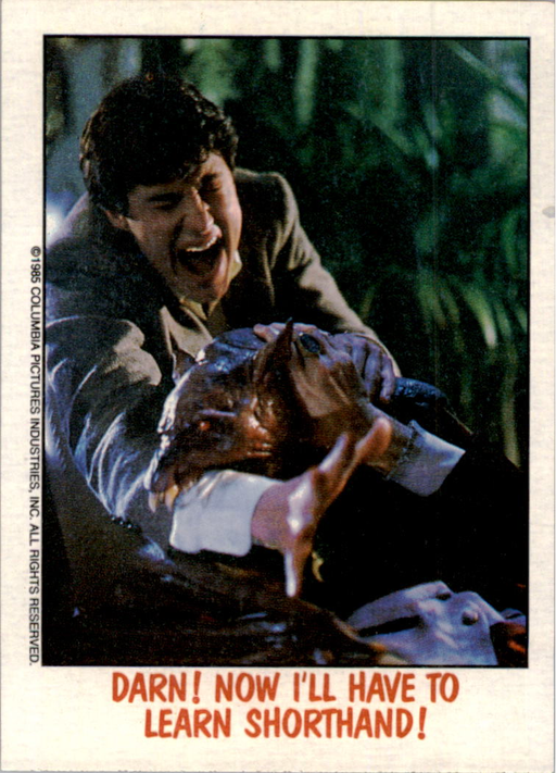 Fright Flicks 1988 - 10 - Fright Night - Darn! Now I'll Have to Learn Shorthand! Vintage Trading Card Singles Topps   