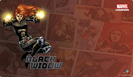 Marvel Champions LCG: Black Widow Game Mat Accessories ASMODEE NORTH AMERICA   