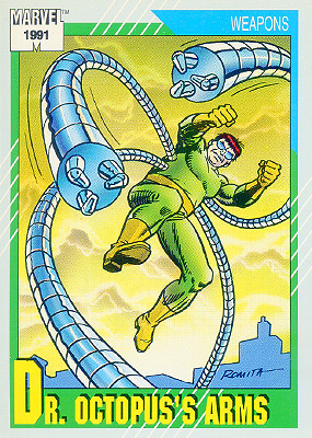 Marvel Universe 1991 - 136 - Dr. Octopus's Arms Vintage Trading Card Singles Impel   