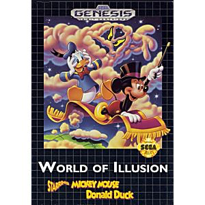 World of Illusion Starring Mickey Mouse and Donald Duck - Genesis - Complete Video Games Sega   