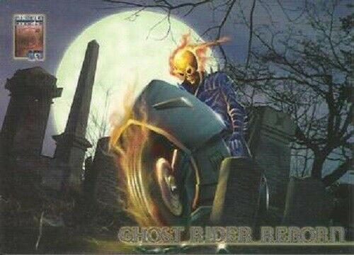 Marvel Premium QFX 1997 - 69 - Ghost Rider Reborn Vintage Trading Card Singles Fleer