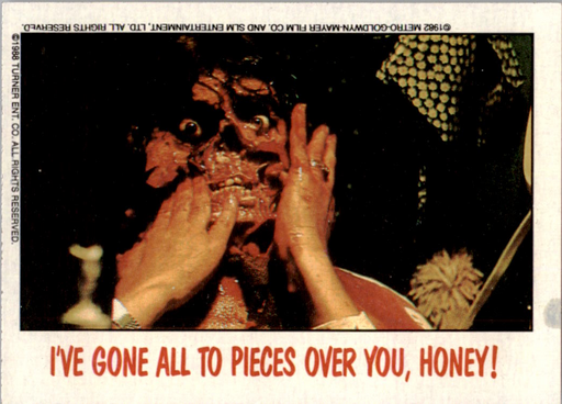 Fright Flicks 1988 - 76 - Poltergeist - I've Gone All To Pieces Over You, Honey! Vintage Trading Card Singles Topps