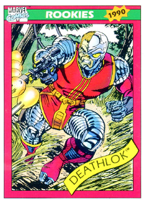 Marvel Universe 1990 - 083 - Deathlok Vintage Trading Card Singles Impel   