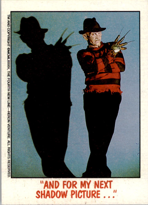 Fright Flicks 1988 - 75 - Nightmare on Elm Street II - "And for My Next Shadow Picture..." Vintage Trading Card Singles Topps