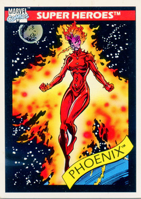 Marvel Universe 1990 - 011 - Phoenix Vintage Trading Card Singles Impel   