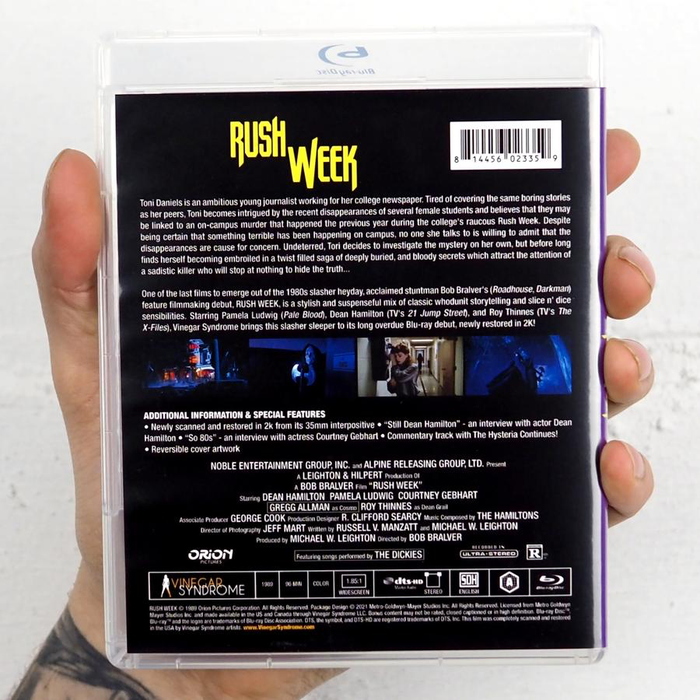 Rush Week - Blu-Ray - Limited Edition Slipcover - Sealed Media Vinegar Syndrome   