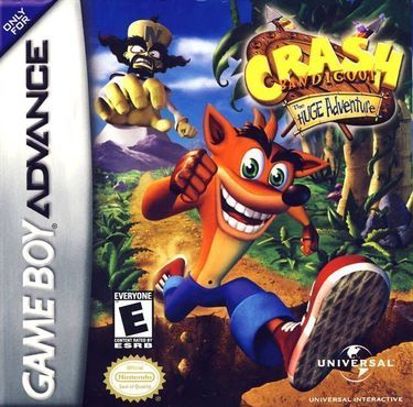 Crash Bandicoot - The Huge Adventure - Game Boy Advance - Loose Video Games Nintendo   