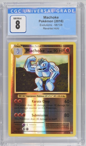 Pokemon - Machoke - Reverse Holo - Evolutions 2016