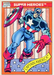 Marvel Universe 1990 - 001 - Captain America Vintage Trading Card Singles Impel