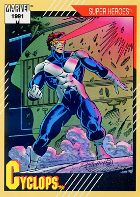 Marvel Universe 1991 - 051 - Cyclops Vintage Trading Card Singles Impel   