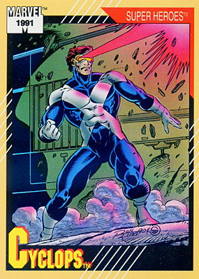 Marvel Universe 1991 - 051 - Cyclops Vintage Trading Card Singles Impel
