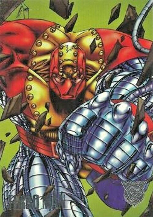 Marvel DC Amalgam 1996 - 37 - Ferro Man Vintage Trading Card Singles Skybox
