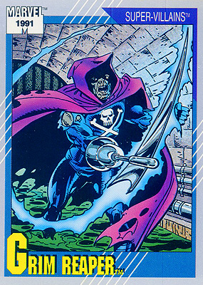 Marvel Universe 1991 - 063 - Grim Reaper Vintage Trading Card Singles Impel   