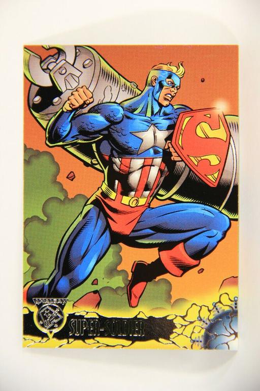 Marvel DC Amalgam 1996 - 65 - Super-Soldier Versus Ultra-Metallo Vintage Trading Card Singles Skybox   