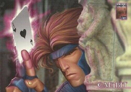 Marvel Premium QFX 1997 - 55 - Gambit - Damaged Card Vintage Trading Card Singles Fleer