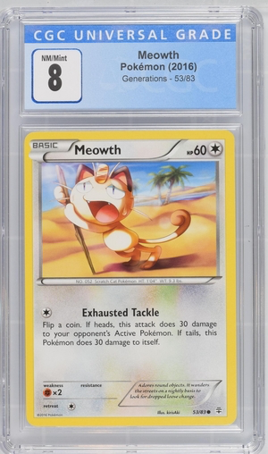 1999 unopened pokemon cards Pokemon - Meowth - Generations 2016
