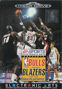 Bulls vs Blazers and the NBA Playoffs - Genesis - Loose Video Games Sega   
