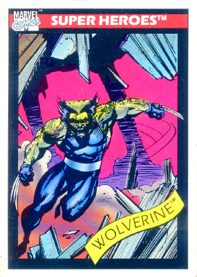 Marvel Universe 1990 - 037 - Wolverine - Madripoor Vintage Trading Card Singles Impel