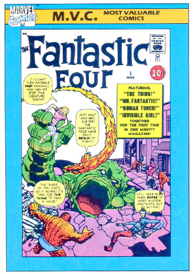 Marvel Universe 1990 - 124 - Fantastic Four #1 Vintage Trading Card Singles Impel