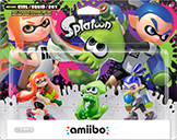 Splatoon 3-Pack - Girl/Squid/Boy Amiibo - Sealed Video Games Nintendo   