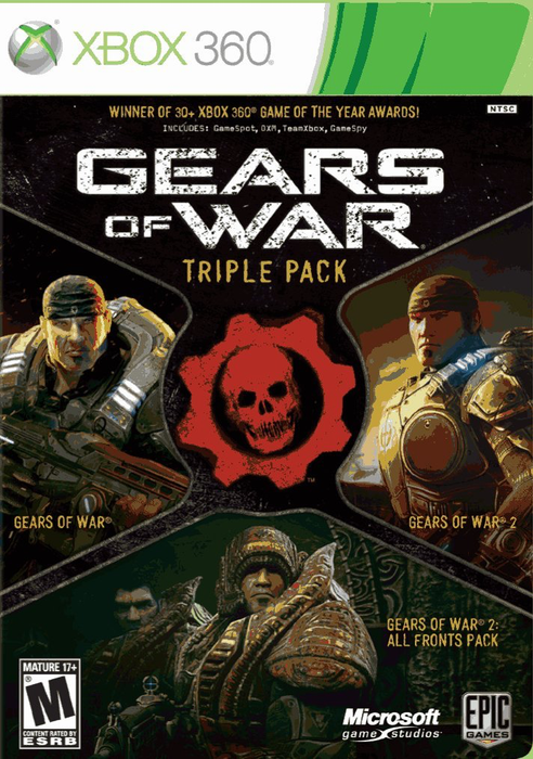 Gears of War Triple Pack - Xbox 360 - in Case Video Games Microsoft   