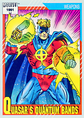 Marvel Universe 1991 - 135 - Quasar's Quantum Bands Vintage Trading Card Singles Impel
