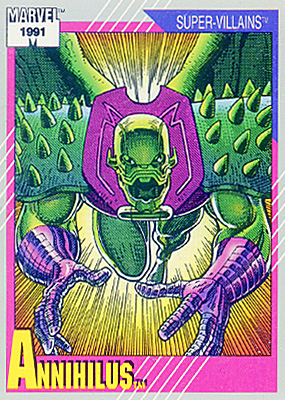 Marvel Universe 1991 - 072 - Annihilus Vintage Trading Card Singles Impel   