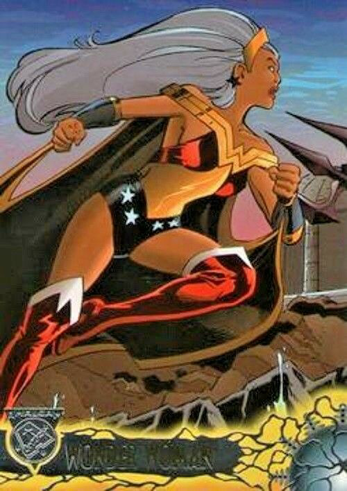 Marvel DC Amalgam 1996 - 71 - Wonder Woman Versus Poseidon Vintage Trading Card Singles Skybox   