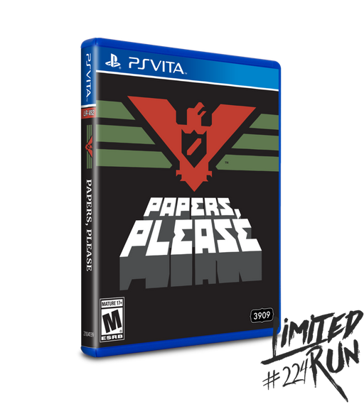 Papers Please - Limited Run #224 - Playstation - Vita - Sealed Video Games Sony   
