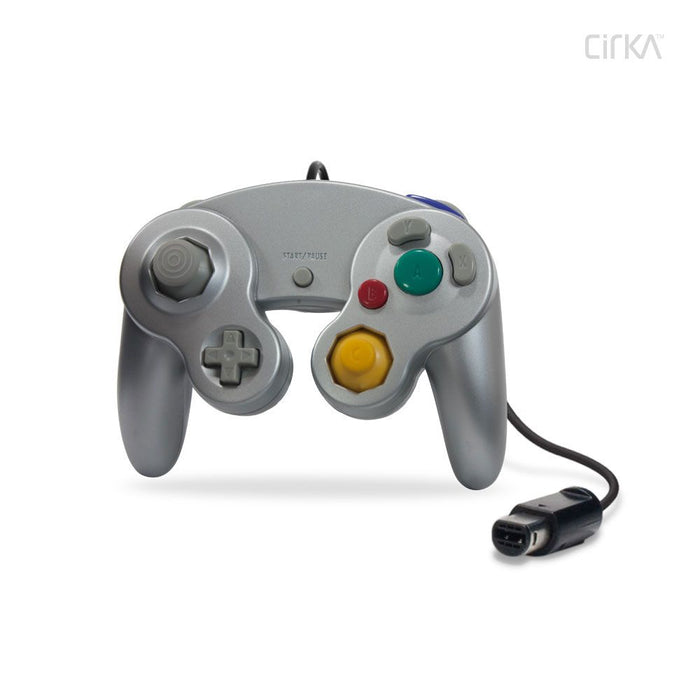 Wii/Gamecube Wired Controller - Silver Video Game Accessories Hyperkin   